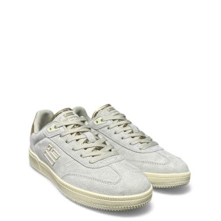 Γυναικεία Sneakers DFSH387015-WHIT-REBEL Δέρμα Καστόρι Γκρι D.FRANKLIN