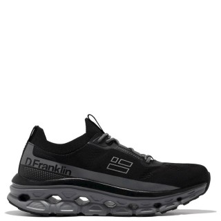 Γυναικεία Sneakers DFSH401001-AERO Ελαστικό Ύφασμα Μαύρο D.FRANKLIN