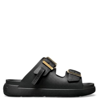 Γυναικείες Παντόφλες DFSH413001-GOLD-VIBE FOAM 2 BUCKLES EVA Μαύρο D.FRANKLIN