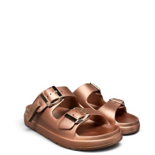 Γυναικείες Παντόφλες DFSH413002-ROSE-VIBE FOAM 2 BUCKLES EVA Ροζ Χρυσό D.FRANKLIN