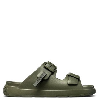 Ανδρικές Σαγιονάρες & Παντόφλες DFSH413004-OILG-VIBE FOAM 2 BUCKLES EVA Χακί D.FRANKLIN