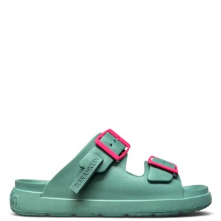 Γυναικείες Παντόφλες DFSH413005-DSEA-VIBE FOAM 2 BUCKLES EVA Βεραμάν D.FRANKLIN