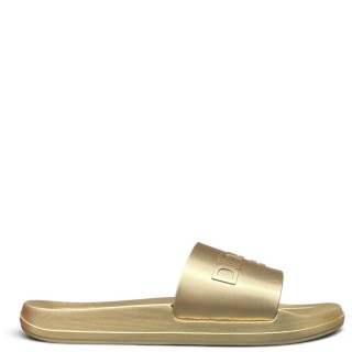 Γυναικείες Παντόφλες DFSH417003-GOLD-MAREA SLIDES Σιλικόνη Χρυσό D.FRANKLIN