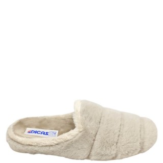 Γυναικείες Χειμερινές Παντόφλες 101-24 Γούνα Μπεζ DICAS