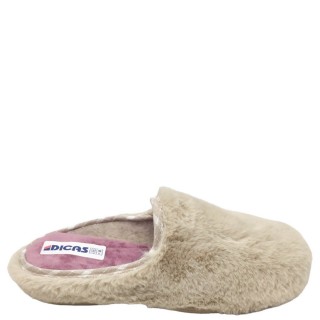 Γυναικείες Χειμερινές Παντόφλες W23-265 Γούνα Μπεζ DICAS Γυναικείες Χειμερινές Παντόφλες W23-265 Γούνα Μπεζ DICAS