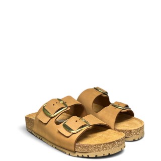Γυναικείες Παντόφλες 100045923023 Δέρμα Ταν EASYWALK
