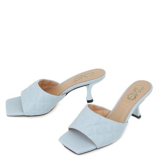 Γυναικεία Mules 566-JENIFER Eco-Leather Σιέλ EXE