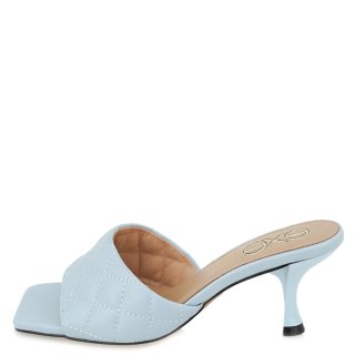 Γυναικεία Mules 566-JENIFER Eco-Leather Σιέλ EXE