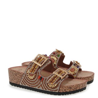 Γυναικείες Παντόφλες U477B1142Z26 Χάντρες Ταμπά EXE