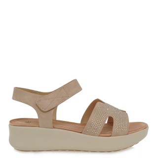 Γυναικείες Πλατφόρμες U489Q337329M Eco-Leather Μπεζ Exe