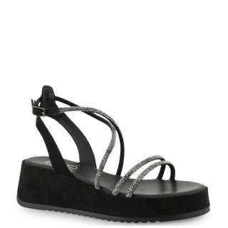 Γυναικείες Πλατφόρμες Q4700617360B Eco-Suede Μαύρο EXE
