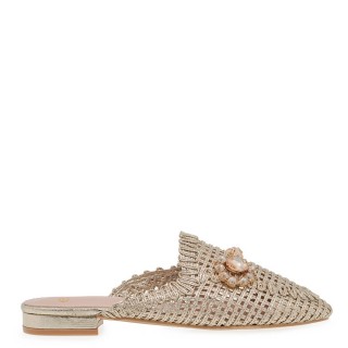 Γυναικεία Mules U439W0811L46 Eco-Leather Πλατίνα EXE