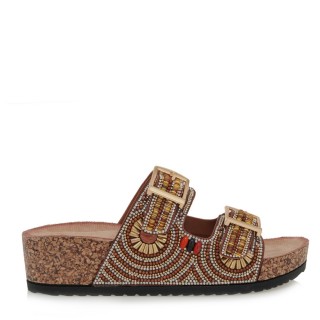 Γυναικείες Παντόφλες U477B1142Z26 Χάντρες Ταμπά EXE