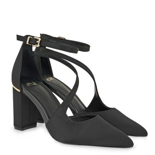 Γυναικείες Γόβες V17005684049 Σατέν Μαύρο EXE Γυναικείες Γόβες V17005684049 Σατέν Μαύρο EXE