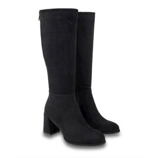 Γυναικείες Μπότες V227E0574004 Ελαστικό Eco-Suede Μαύρο EXE