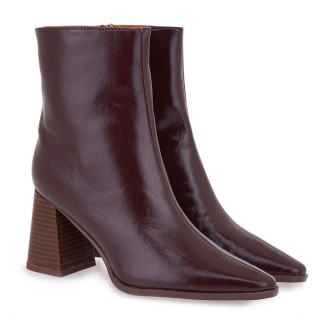 Γυναικεία Μποτάκια V371S32141F5 Eco-Leather Μπορντώ EXE