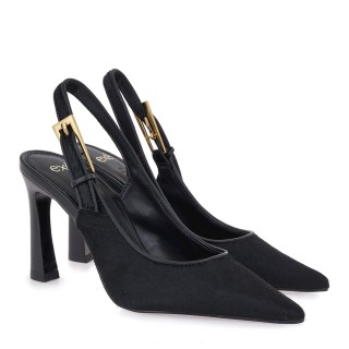 Γυναικείες Γόβες V47008415817 Δέρμα Pony Skin Μαύρο EXE