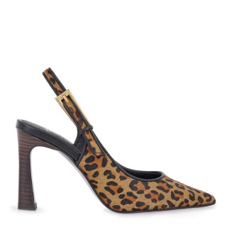 Γυναικείες Γόβες V47008415869 Δέρμα Pony Skin Λεοπάρ EXE