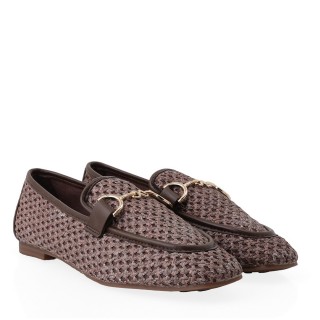Γυναικεία Μοκασίνια & Loafers W171S912167G Ψάθα Καφέ EXE