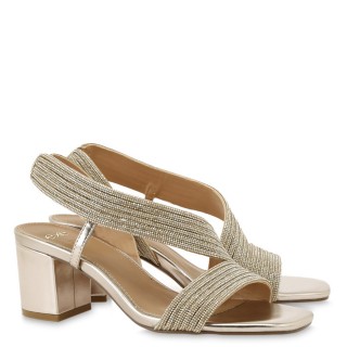 Γυναικεία Πέδιλα W47004284Z36 Στράς Πλατίνα EXE