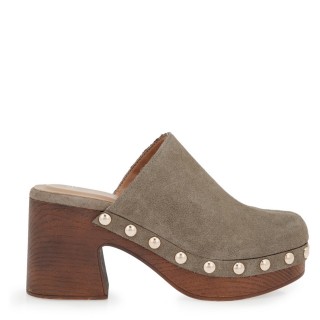 Γυναικεία Mules W485L0824547 Δέρμα Καστόρι Πούρο EXE