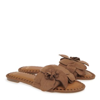 Γυναικείες Παντόφλες W485L9221534 Eco-Suede Ταμπά EXE