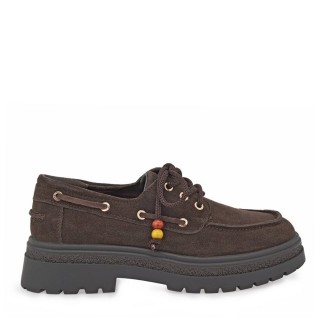 Γυναικεία Casual Παπούτσια X101A1012504 Δέρμα Καστόρι Καφέ EXE