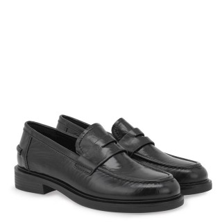 Γυναικεία Μοκασίνια & Loafers X101A7012028 Δέρμα Μαύρο EXE