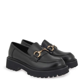Γυναικεία Μοκασίνια & Loafers X127E5613001 Eco-Leather Μαύρο EXE