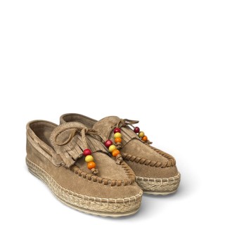 Γυναικείες Εσπαντρίγιες W146Y0481547 Δέρμα Καστόρι Πούρο GIOVANNI MORELLI