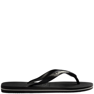 Ανδρικές Σαγιονάρες & Παντόφλες 4108555-4747-H. LOGO FILETE Σιλικόνη Μαύρο-Λευκό HAVAIANAS