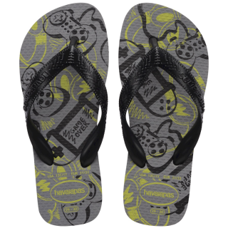  4127273-6570-KIDS ATHLETIC Σιλικόνη Μαύρο-Γκρι HAVAIANAS