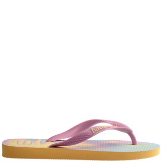 Γυναικείες Παντόφλες 4137258-5559-HAV. TOP FASHION Σιλικόνη Ροζ-Κίτρινο HAVAIANAS