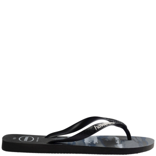 Ανδρικές Σαγιονάρες & Παντόφλες 4141398-4058-HAV. TOP CAMU Σιλικόνη Μαύρο HAVAIANAS