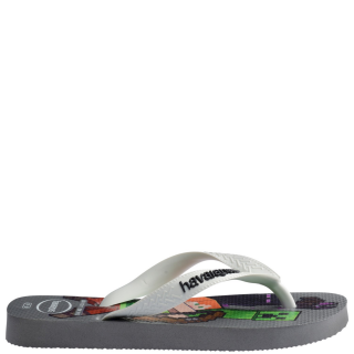  4145125-1077-HAV. KIDS MINECRAFT Σιλικόνη Λευκό-Γκρι HAVAIANAS