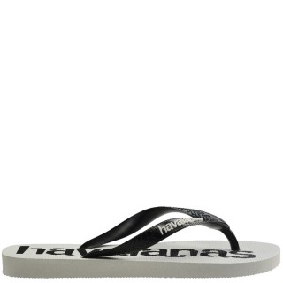 Ανδρικές Σαγιονάρες & Παντόφλες 4145741-3624-TOP LOGOMANIA 2 Σιλικόνη Μαύρο-Λευκό HAVAIANAS