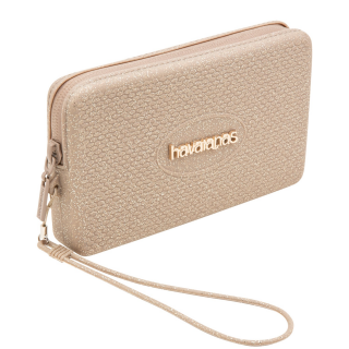 Γυναικεία Πορτοφόλια 4147273-0570-HAV. MINI BAG GLITTER Σιλικόνη-Glitter Χρυσό HAVAIANAS