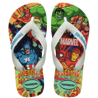  4148300-7854-H. KIDS TOP MARVEL 2 Σιλικόνη Λευκό HAVAIANAS