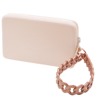 Γυναικεία Πορτοφόλια 4150178-0121-HAV. MINI BAG CHAINS CHROME Σιλικόνη Μπεζ HAVAIANAS
