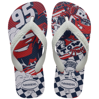  4150249-0020-HAV. KIDS DISNEY Σιλικόνη Λευκό-Κόκκινο HAVAIANAS