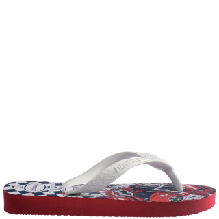  4150249-0020-HAV. KIDS DISNEY Σιλικόνη Λευκό-Κόκκινο HAVAIANAS