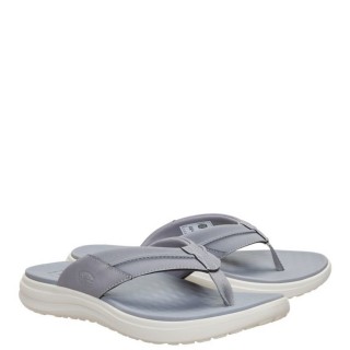 Ανδρικές Σαγιονάρες & Παντόφλες 44442-01J-FINN FLIP Αδιάβροχο Eco-Leather Γκρι HEY DUDE