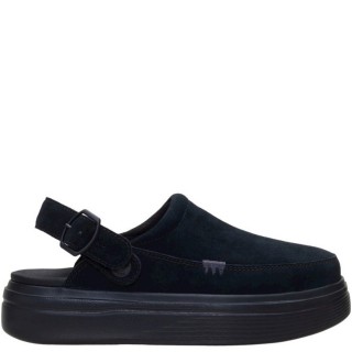 Γυναικεία Mules 45636-060-AUSTIN LIFT CLOG Δέρμα Καστόρι Μαύρο HEY DUDE
