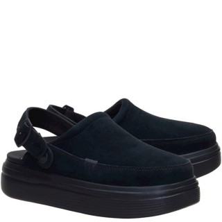 Γυναικεία Mules 45636-060-AUSTIN LIFT CLOG Δέρμα Καστόρι Μαύρο HEY DUDE