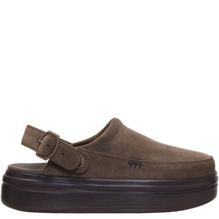 Γυναικεία Mules 45636-2NZ-AUSTIN LIFT CLOG Δέρμα Καστόρι Chocolate HEY DUDE