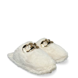 Γυναικείες Χειμερινές Παντόφλες 37180 Γούνα Μπεζ HOT SAND