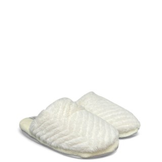 Γυναικείες Χειμερινές Παντόφλες 37425 Γούνα Εκρού HOT SAND