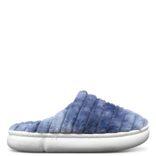 Γυναικείες Χειμερινές Παντόφλες 47018 Γούνα Μπλέ HOT SAND