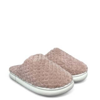 Γυναικείες Χειμερινές Παντόφλες 47094 Γούνα Nude HOT SAND