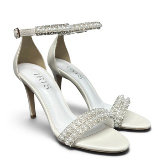 Γυναικεία Πέδιλα BRIDAL Δέρμα Πέρλα IRIS
